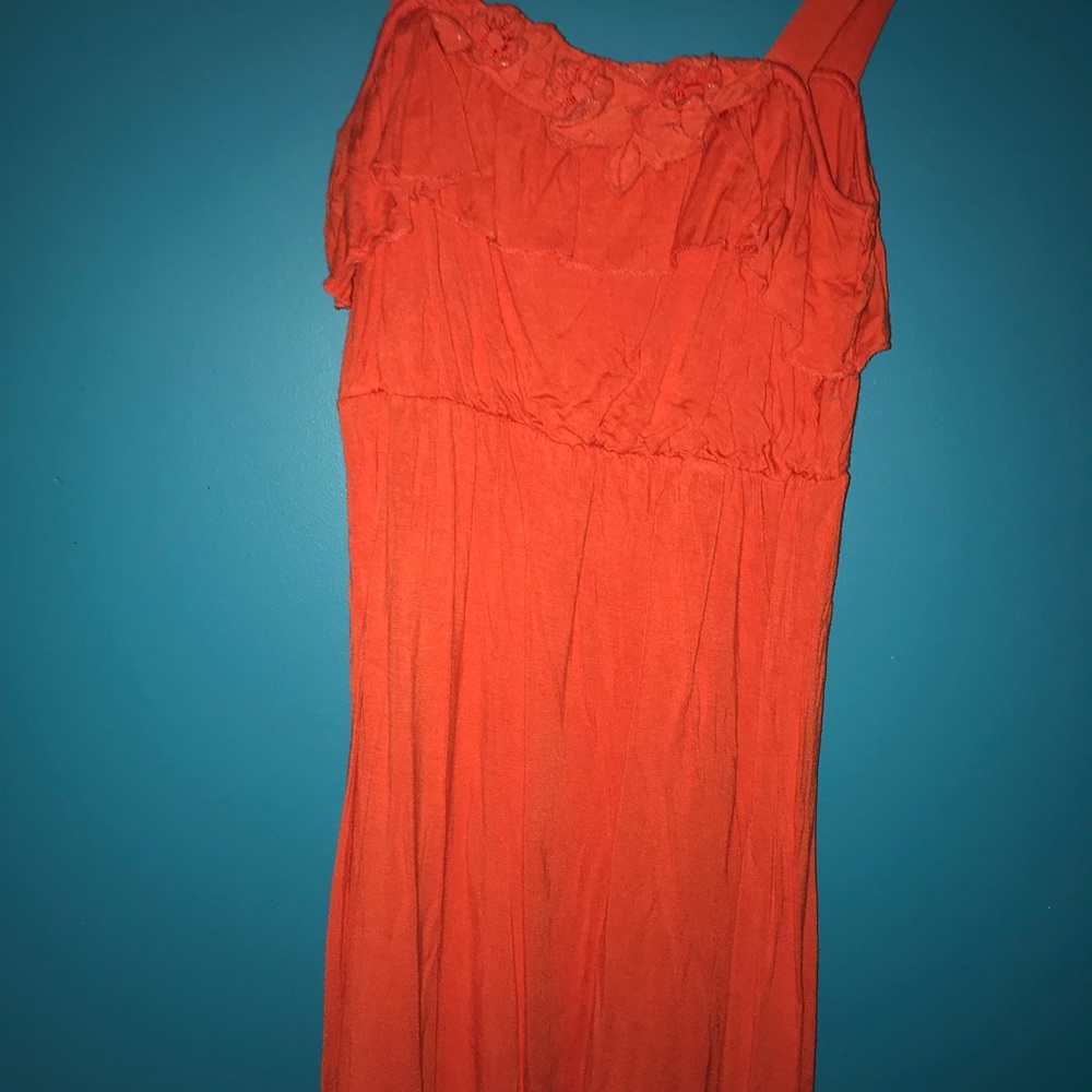 Orange summer dress